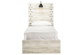 Signature Design by Ashley Cambeck Twin Panel Bed, Dresser and Nightstand-Whit